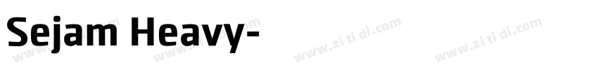 Sejam Heavy字体转换